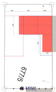 Bauflächenplan - Grundstück in Germering