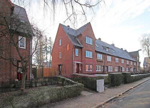 seitliche Frontansicht - 2 Zimmer Reihenendhaus in Kiel