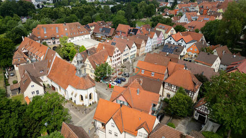 Vogelperspektive - Reihenendhaus mit 110,10 m² in Öhringen zum Kaufen