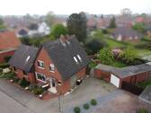 Luftaufnahme - +++RESERVIERT+++Immobilien Gumnior präsentiert: Charmantes Einfamilienhaus mit Garten in Rheine