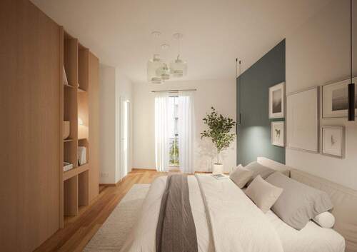 Bsp. Schlafzimmer - 4 Zimmer Terrassenwohnung in Nürnberg