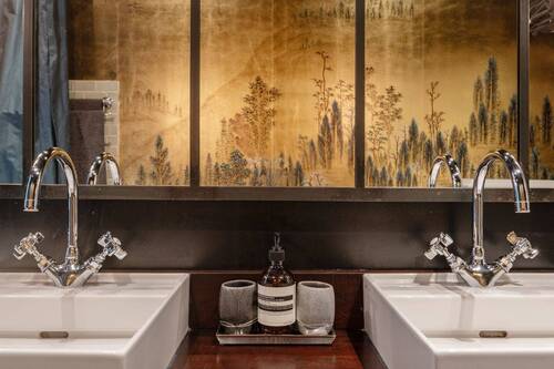 Detailansicht Designerwaschbecken von Drummonds - 