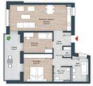 Grundriss Wohnung 12B - 