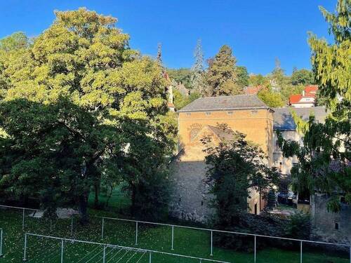 Blick aus Küche - 3 Zimmer Etagenwohnung zur Miete in Meißen