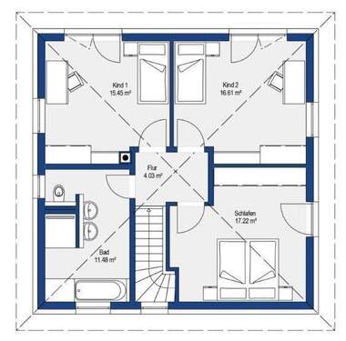 Obergeschoss Alternative - 