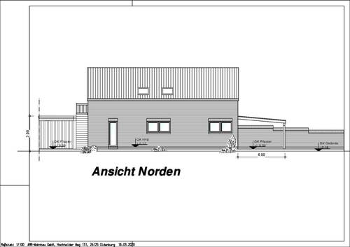 _Ansicht_Norden - Mehrfamilienhaus, Wohnhaus zum Kaufen in Apen / Augustfehn