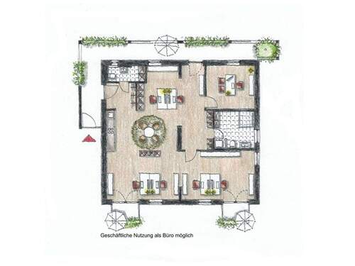 Nutzung als Büroräume möglich - 