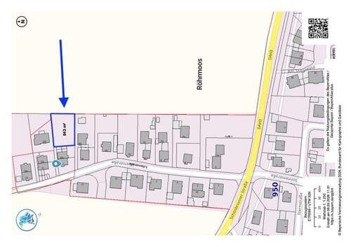 Lageplan - Grundstück zum Kaufen in Röhrmoos