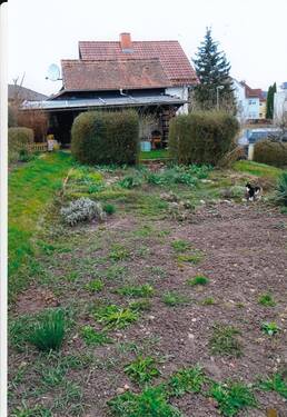 Gartenansicht mit WH im Hintergrund - Mehrfamilienhaus, Wohnhaus mit 100,00 m² in Hildburghausen zum Kaufen