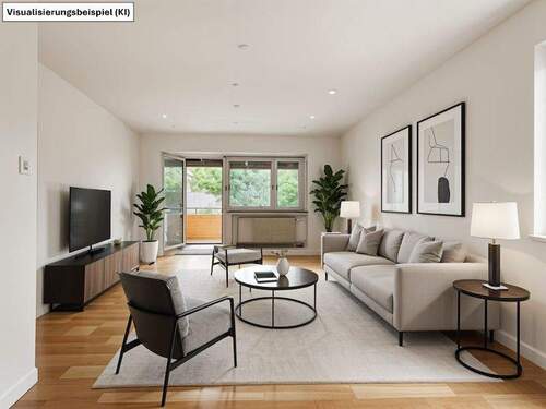 Wohnzimmer - Große 3-Zimmer-Wohnung mit vielen Gestaltungsmöglichkeiten