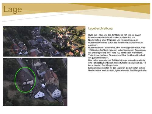 Lage - 6 Zimmer Einfamilienhaus zum Kaufen in Niederstetten