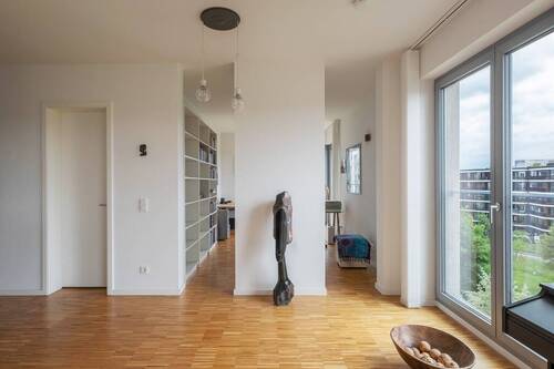 Blick vom Wohnzimmer in das Arbeitszimmer - 