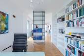 Blick vom Arbeitszimmer ins Wohnzimmer - 
