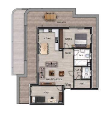 Wohnung-Nr. 10 (A) - 