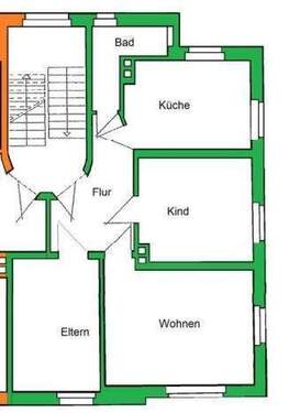 GR - 3 Zimmer Etagenwohnung zur Miete in Zwickau