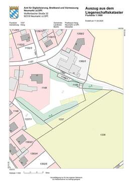 Lageplan Köstlbach Original - Grundstück zum Kaufen in Postbauer-Heng