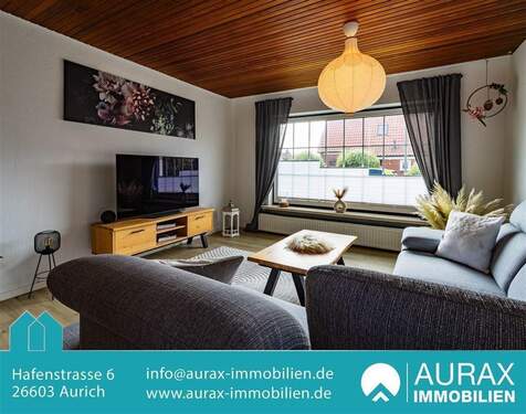 Wohnzimmer - Einfamilienhaus mit 95,00 m² in Hage zum Kaufen