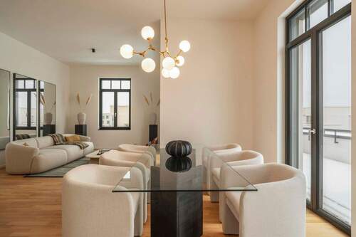 Essbereich mit Blick in den Wohnbereich - Etagenwohnung mit 144,00 m&sup2; in Potsdam zum Kaufen