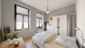 Schlafzimmer - 2 Zimmer Etagenwohnung zum Kaufen in Leipzig