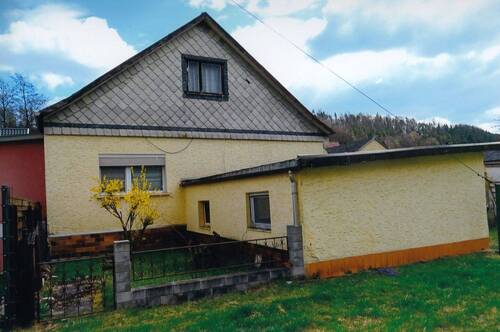 Giebelansicht - 5 Zimmer Mehrfamilienhaus, Wohnhaus zum Kaufen in Frankenblick