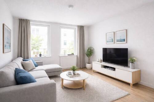 Wohnzimmer nach Renovierung - 