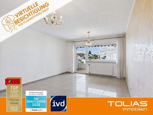 Titelbild - Helle Dreizimmerwohnung mit Balkon und Wohlfühlbad in Freiberg am Neckar!