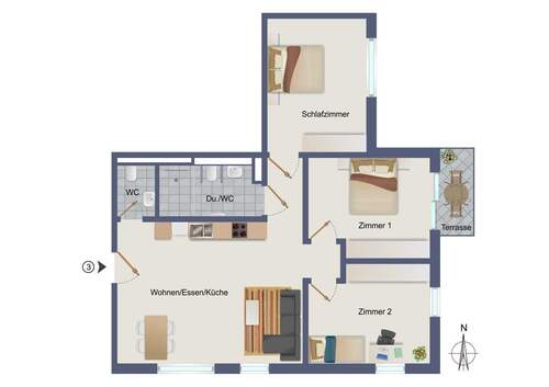 Wohnung-Nr. 3 - 