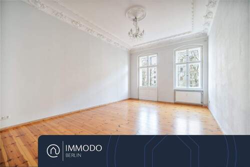 Wohnzimmer - ?? Wohnen nahe Helmholtzplatz - Helle & sanierte 4-Zimmer Stuck-Altbau Wohnung mit Sonnen-Balkon