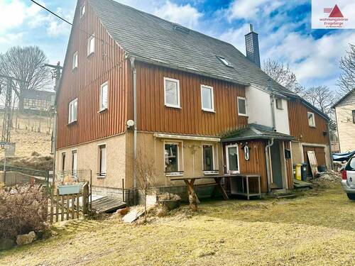 Ansicht vom Garten - Einfamilienhaus mit 170,00 m&sup2; in Elterlein / Hermannsdorf zum Kaufen