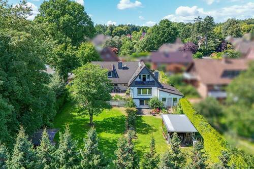 Luftansicht - 8 Zimmer Einfamilienhaus zum Kaufen in Rosdorf