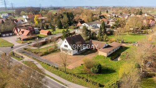 Außenansicht Drohne 3 - Exponierte Lage am Dümmer See: Wohnen & Gewerbe mit großem Baugrundstück