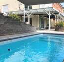 Pool - NEUER PREIS! Großes Haus mit Garten, Pool und Kamin im Norden von Jena zu verkaufen - 145.000 € seit Kauf an Zusatzinvestitionen verbaut
