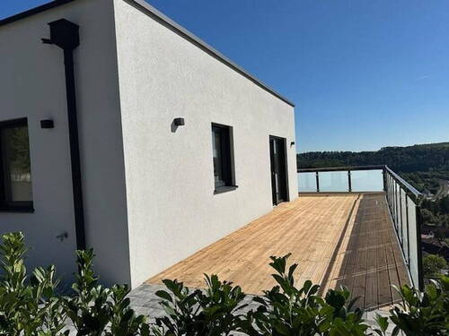 Terrasse von straße - 