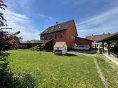 Blick aus dem Gemüsegarten - 