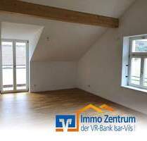 Dachgeschoßwohnung mit gehobener Ausstattung für Single oder Paar im Zentrum von Vilsbiburg