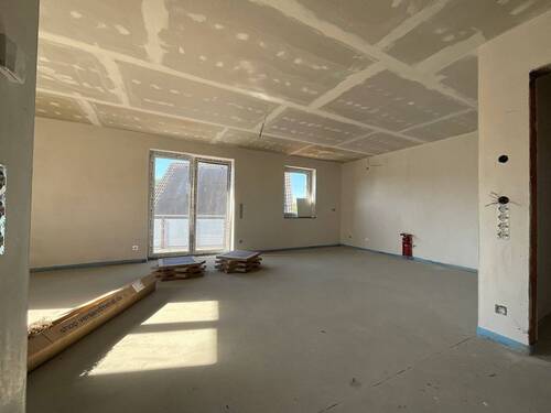 Wohnzimmer Küche - exklusive Neubau-Eigentumswohnung mit Balkon