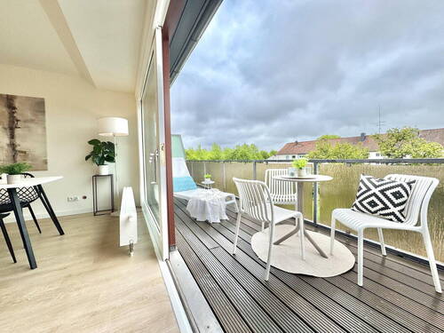 Blick auf die Terrasse - Etagenwohnung mit 132,00 m&sup2; in Lübeck zum Kaufen