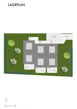 Lageplan der 3 Häuser - 