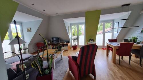 Wohnzimmer - Etagenwohnung mit 72,00 m² in Oldenburg / Etzhorn zum Kaufen