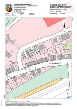 Katasterkarte Heidstock Gerhardstraße 55 - 