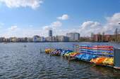 Blick auf Stralau vom Paul-und-Paula-Ufer vor dem Haus - 
