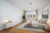 visualisiertes Schlafzimmer - Etagenwohnung mit 94,80 m&sup2; in München zum Kaufen