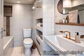 Badezimmer - Etagenwohnung mit 56,20 m&sup2; in München zum Kaufen