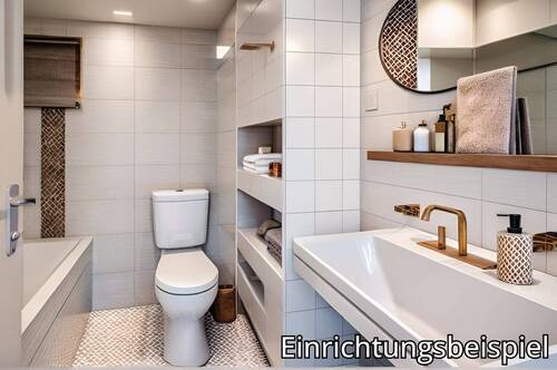 Badezimmer - Etagenwohnung mit 56,20 m&sup2; in München zum Kaufen