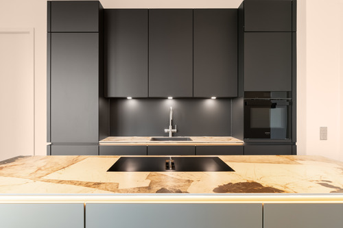 Küche Detailaufnahme - Etagenwohnung mit 99,40 m&sup2; in Frankfurt am Main zur Miete