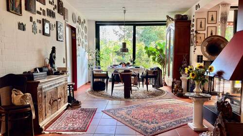 Essbereich mit tollem Blick in den Garten - 7 Zimmer Einfamilienhaus zum Kaufen in Melbeck