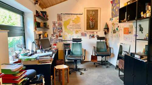 Arbeitszimmer im Zwischengeschoss - 