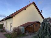 Ansicht Giebelseite - Reihenendhaus mit 95,70 m² in Drei Gleichen zum Kaufen