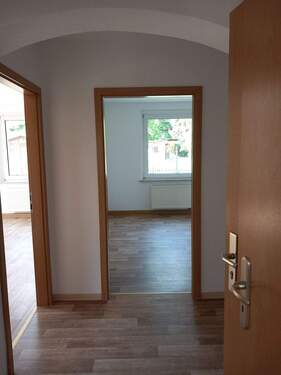 Blick vom Bad in die Küche - 2 Zimmer Etagenwohnung in Bad Düben