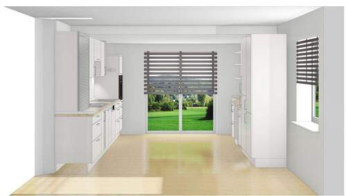 Küchenperspektive - Etagenwohnung mit 86,60 m&sup2; in Bad Ems zur Miete